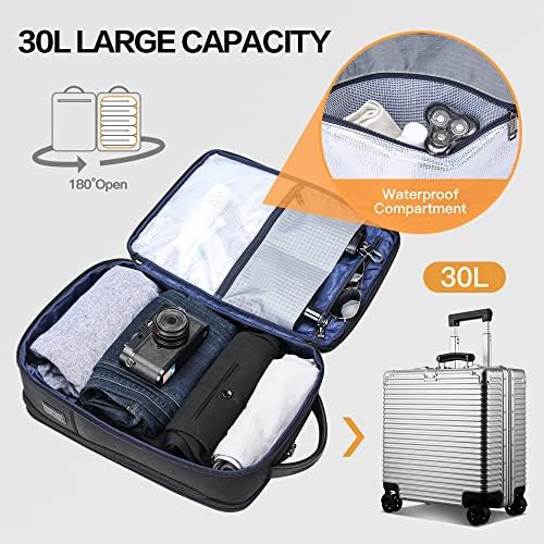 Bopai Business Smart Travel Laptop Rankpack Men 15,6 инчи USB полнење водоотпорен отпорен на водоотпорен 30L Голем проширен конвертибилен