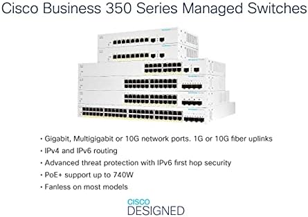 Cisco дизајниран бизнис CBS350-24XT управуван прекинувач | 24 порта 10Ge | 4x10g SFP+ споделена | Ограничена гаранција за хардвер