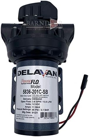 Delavan Powerflo 5836-201C-SB 3,6GPM пумпа за побарувачка-45psi, пумпа за само-примирање на дијафрагмата на Сантоперен | Земјоделска