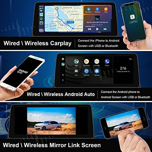 PEMP Android 11 Blue Анти-Отсјај за bmw f10/f11 Android 12.3 Екран, Snapdragon 662 8 јадро 4G+64GB Carplay android auto, за Bmw 5 Серија CIC