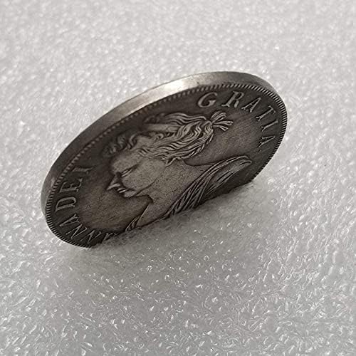 Антички Занаети 1706 Британски Месинг Сребрена позлатенкоин Колекција Комеморативна Монета
