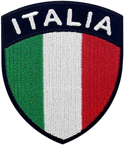 Ембтао Италија Штит Знаме Печ Извезени Апликација Железо На Шие На Италијански Национален Амблем