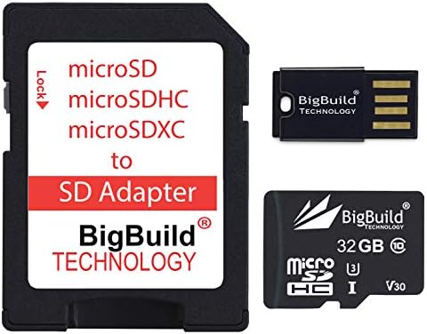 BigBuild Технологија 32gb Ултра Брз 100mb/s U3 Microsdhc Мемориска Картичка За Lenovo Tab M7, Lenovo Tab M8 Таблет