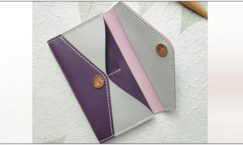 1 Поставете алатки за кожа DIY Поставете акрилик чист мулти џеб со долги чанти од кожа на парични шаблони 19 * 10,5 * 2см