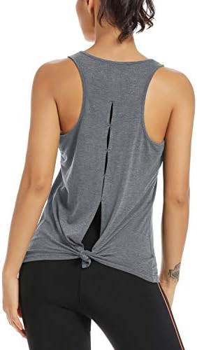 Muzniuer женски јога тренингот врвови-кут-отворена спортска теретана спортска облека спортска кошула за жени
