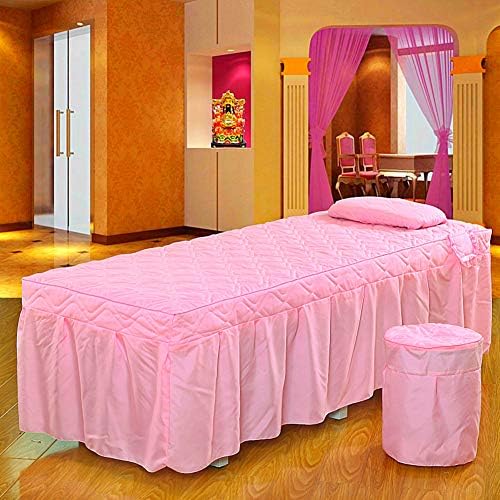 Сетови за маса за масажа за масажа, мека памучна чиста боја спа-кревет за убавина за кревет Едноставно ватирање за масажа за масажа