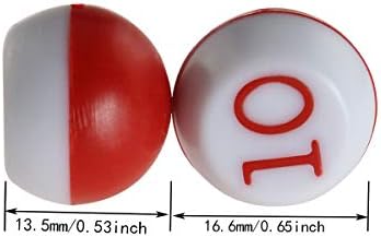 Itrolle Tally Peas 1 постави црвени и бели пластични топки за тали за базен со грашок, Кели базен