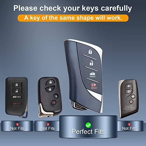 Netrcrhom за насловната FOB на Lexus Key со пенливи кристални клучеви, меки TPU жени паметни клучеви за заштита на клуч за заштита на клучеви