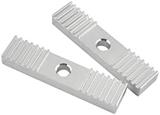 GFPQL Wyanhua-Timing Belt 2pcs алуминиум легура за забни заби 2мм, алуминиумски лист GT2, ремен за време на фиксирање фиксиран клип 9 *