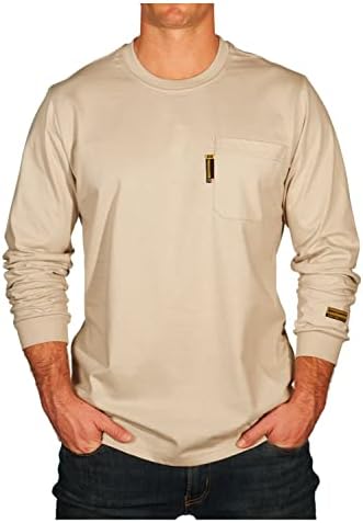 Репер за маица со долги ракави отпорни на FR Flame w/џеб, направена во САД, CAT 2