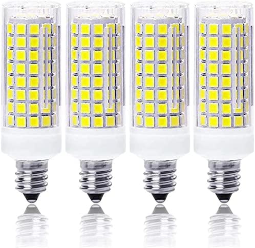 Weid E11 LED Сијалица Dimmable, 75W или 100w Халогени Светилки Еквивалентни,JD T4 E11 Mini Candelabra База, AC110V120V 130V, Пакет од 4