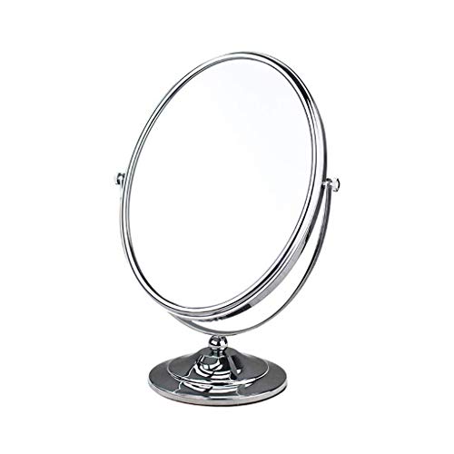 WSZJJ Метал Шминка Огледало, Преносни Огледало, Рачни Огледало Двострано Огледало Едноставно И Слатко Огледало