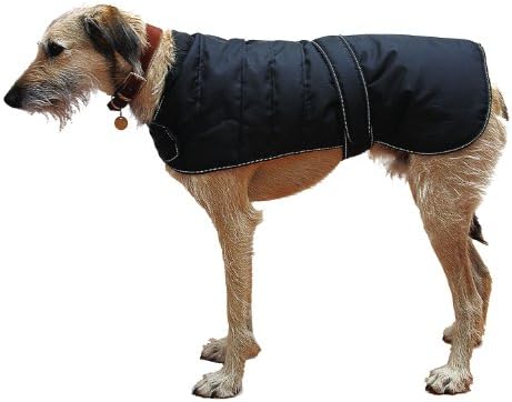 Дански дизајн, црна прицврстувачка кучиња палто 45см