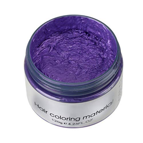 Боја на коса Восок Виолетова, Унисекс Мулти - Боја Привремено Моделирање Мода САМ Боја На Коса Восок Кал, Природна Мат Фризура Боја
