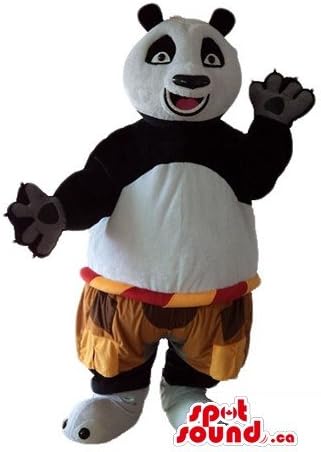 SpotSound Kungfu Panda Carticon Chartic Chariction Mascot us костум фенси фустан
