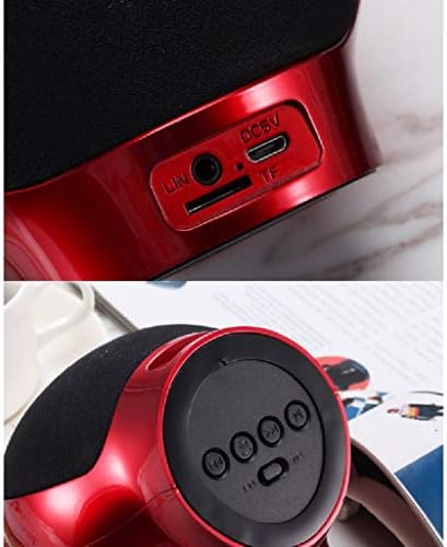 Дебела Bluetooth звучник Преносен музички безжичен звучник со шарена LED светло 3D стерео субвуфери за поддршка TF картичка TF картичка