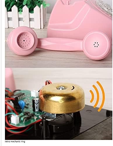 PDGJG Европа стил Revolve Dial Vintage Fich Lingone Tellefone Plastion Home Office Retro Wire Firdline FIXENTEN THENGE