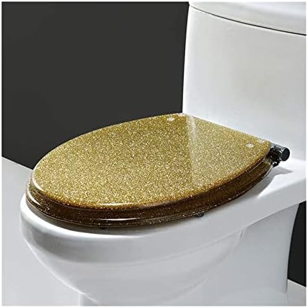 Прилагодливи шарки за тоалетно седиште погодно за облик на o/v/u, издржлив капак на тоалетот со мека блиска и брзо ослободување од смола