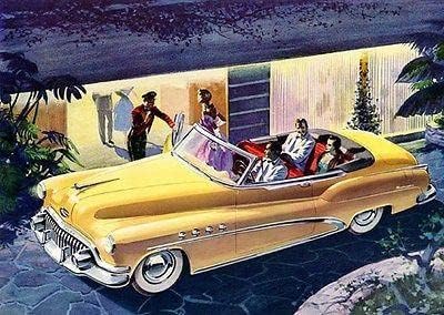 1952 Бјуик Роудмастер Кабриолет-Промотивен Рекламен Магнет