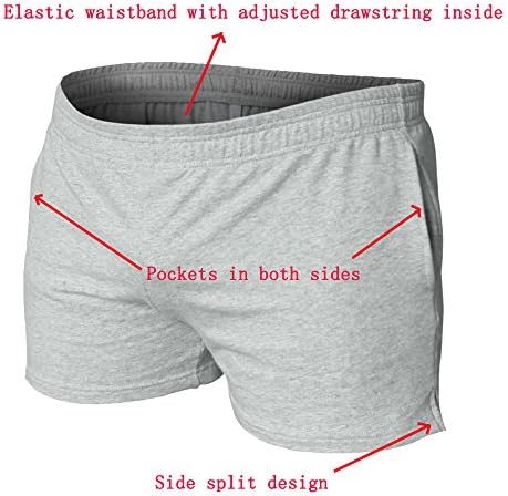 Активни шорцеви за боди -билдинг на мажите Палглг 3 џебови со инсем