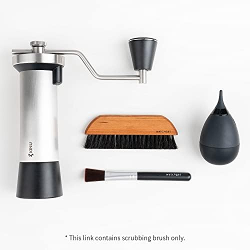 Watchget Espresso машина чистење четка за четка за кафе мелница за мелница за чистење дрвена рачка и природната алатка за чистење