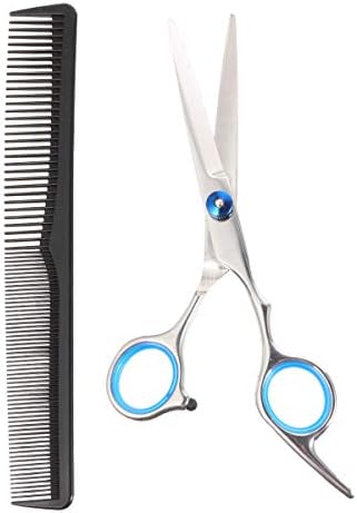 2 парчиња алатки за фризура за фризури со рамен ножици чешел за коса Поставете алатки за разубавување на косата