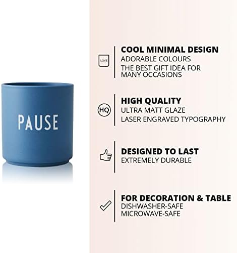 Дизајн Писма Омилена Чаша 11 Мл | Чаши За Кафе Керамички / Кафе Чаша Дизајн Во Данска | Чај Чаша Со Врежани Зборови | Чај Кригла