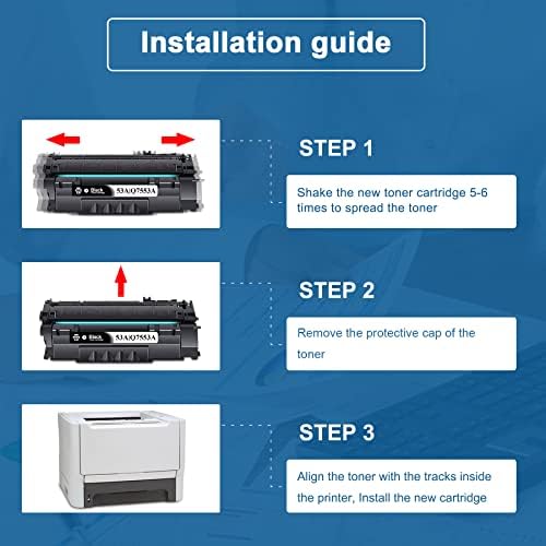 Coteniog 1 Пакет 49A 53A Црна Висок Принос Тонер Кертриџ Компатибилен Q5949A Q7553A Тонер Кертриџ Замена ЗА HP P2014 P2014n P2015