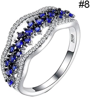 2023 година Нова сребрена позлатена сафири ringвонат Европа и Соединетите модни црнци златни прстени за момчиња прстени на возраст од