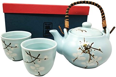 Јапонски дизајн Скај сина цреша цвета сакура чај и чаши сет служи 2 одлични домашни украси азиски животни