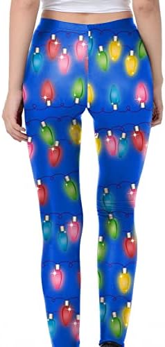 LMSXCTенски грди Божиќни хеланки 3Д костими за печатење Божиќни хеланки Ултра меки истегнати хулахопки со високи половини јога панталони