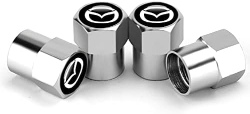 Hisport Hex 016 Silver 4PCS Универзален вентил за автомобили Вентила за матични капаци на воздухот одговара на додатоците за Mazda