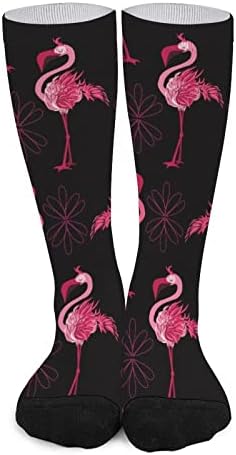 Шема на Weedkeycat со чорапи на екипажот Фламингос Новини смешни печатени графички случајни умерена дебелина за пролетната есен и зима