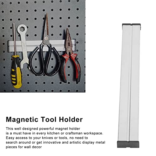 Магнетна лента за алатки, wallид монтирање на држач за магнетни алатки заштедувајќи силен магнетизам за ножеви за организирање