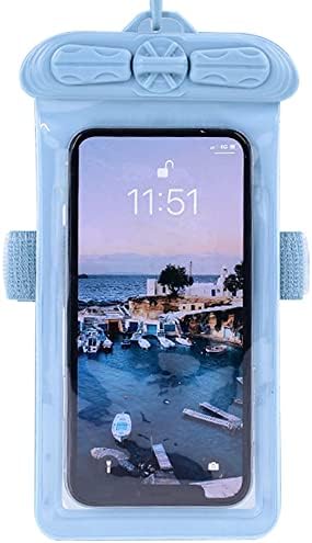 Ваксон Телефон Случај, Компатибилен Со Xiaomi Redmi A1 Водоотпорна Торбичка Сува Торба [Не Заштитник На Екранот Филм ] Сина