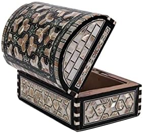 Кутија за накит изработена од мајчин бисер и дрво , 2725616477302