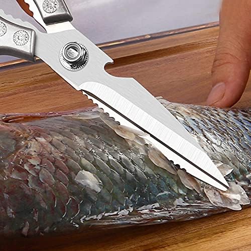 Gtsyding кујнски ножици, мулти -функционални кујнски алатки со подарок не'рѓосувачки челик тешка ултра остри кујнски ножици