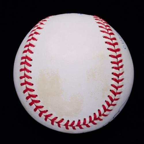 1980 -тите, Били Мартин потпиша автограмиран OAL Baseball JSA LOA BB03082 - Автограмирани бејзбол