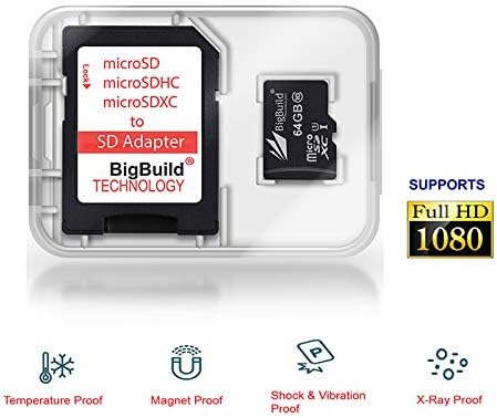 eMemoryCards 64GB Ултра Брз 80MB / s Microsdxc Мемориска Картичка За Sony Handycam HDR-CX405, HDR-PJ410B Камера