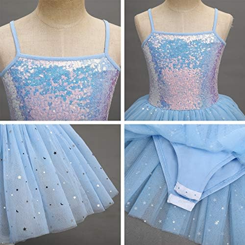 Одасдо Туту Леотард за девојки танцува балетски костуми Детска деца Камизол балетски фустан балерина се облекува 3-10 години