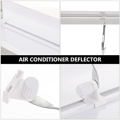 Cabilock Window AC единици Air Deflextor Прилагодлив климатик дефлектор за затворање на воздухот дефлектор на излез на воздухот, ладен