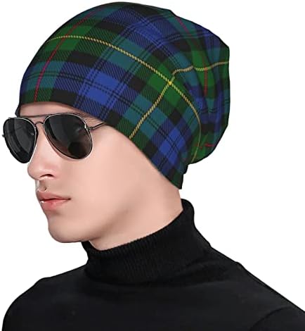 Mizibao unisex beanie hat шкотски подароци клан farquharson tartan топла слабичка плетена капа hadечка за глава за возрасни