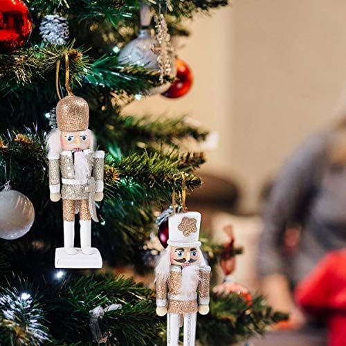 Хомојој Божиќни крекери оревчери украси дрвени Божиќни оревици фигури кукли приврзоци креативни Божиќни празници украси за забави продавници