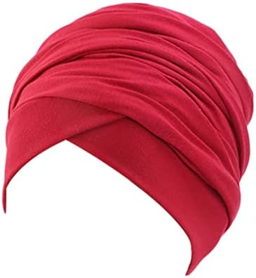 Czdyuf жени капа за коса памучни капи, жени долга шамија Внатрешна хиџаб Индија турбан глава капа дама за коса стилизирање додатоци