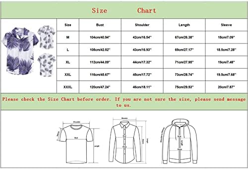 Копче за цветни кошули за мажи XXBR, надолу со тропски празници летни кошули за фустани на плажа