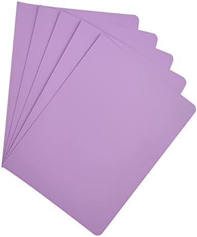 Raylu Paper® - Пакет Од 25 Папки Со Картонски Документи со Дупки За Прицврстување и Живописни Бои - 200g Дебели Папки Со Крафт Картон