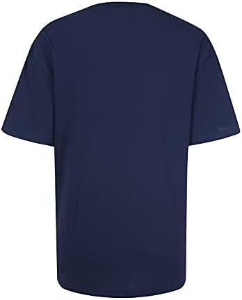 Салон Врвот За Жени Лето Fall Краток Ракав Екипажот Вратот Писмо Графички Блузи Кошула Дами 2023 Облека Мода Y2K