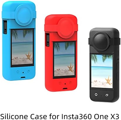 Силиконска Кутија За Insta360 ONE X3, Заштитна Футрола За Панорамска Акциона Камера Со Капак На Објективот, Додатоци За Ракави На