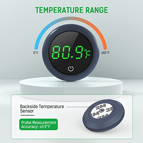 Дигитален Термометар За Аквариум, Термометар За Резервоар ЗА Риби PAIZOO Точен LED ДИСПЛЕЈ до 0,9°F Термометар за Резервоар За Аквариум