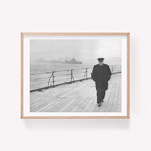 Бесконечни фотографии 1941 Фотографија: Враќање на премиерот преку Атлантикот, Винстон Черчил